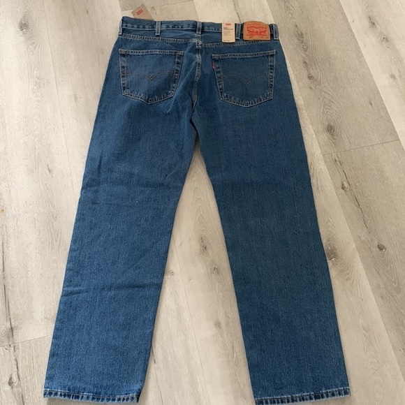 Levi’s 505 regular blue jeans 38 x 32  tan NWT‎ straight leg - Picture 13 of 13